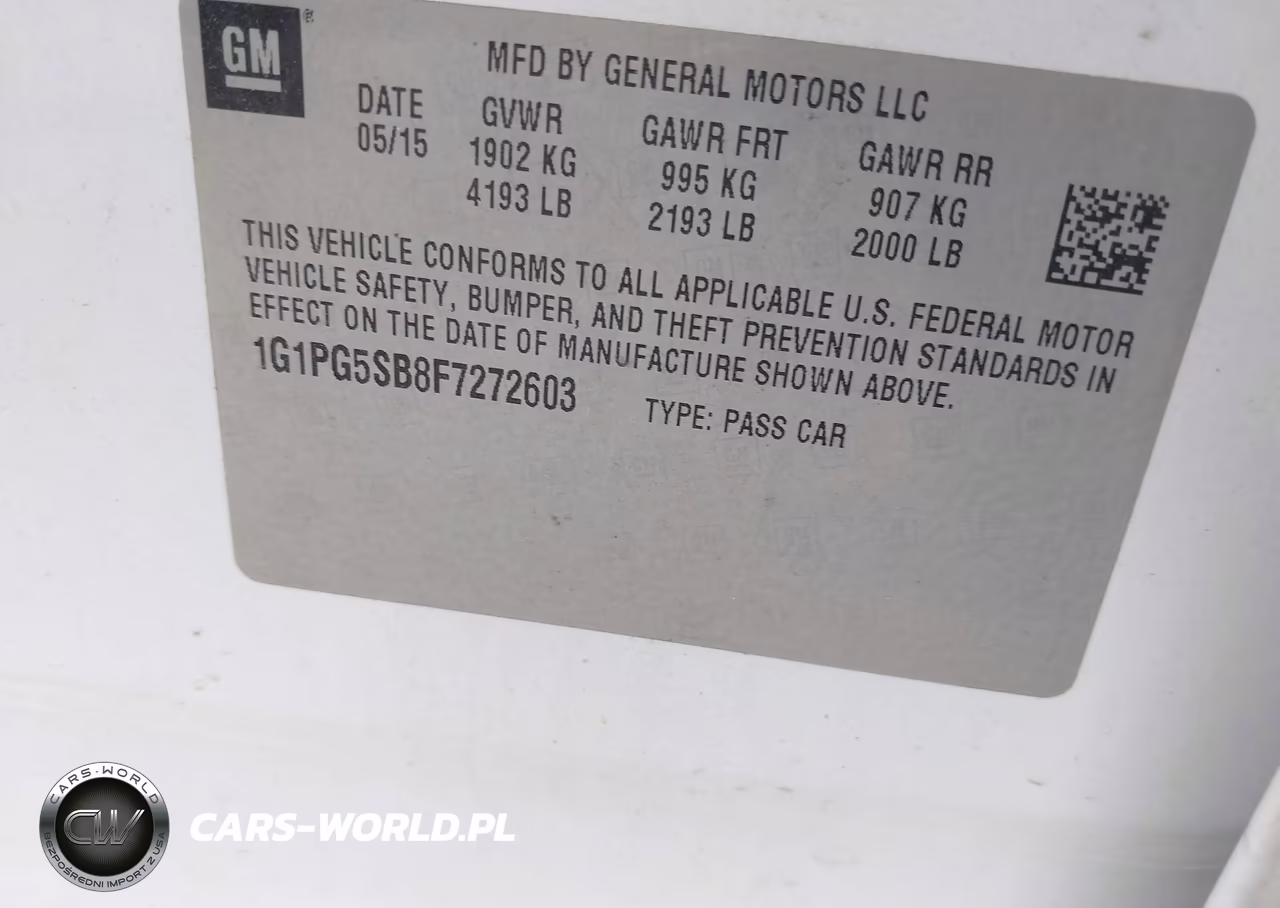 2015 Chevrolet Cruze Ltz VIN:1G1PG5SB8F7272603 - 9