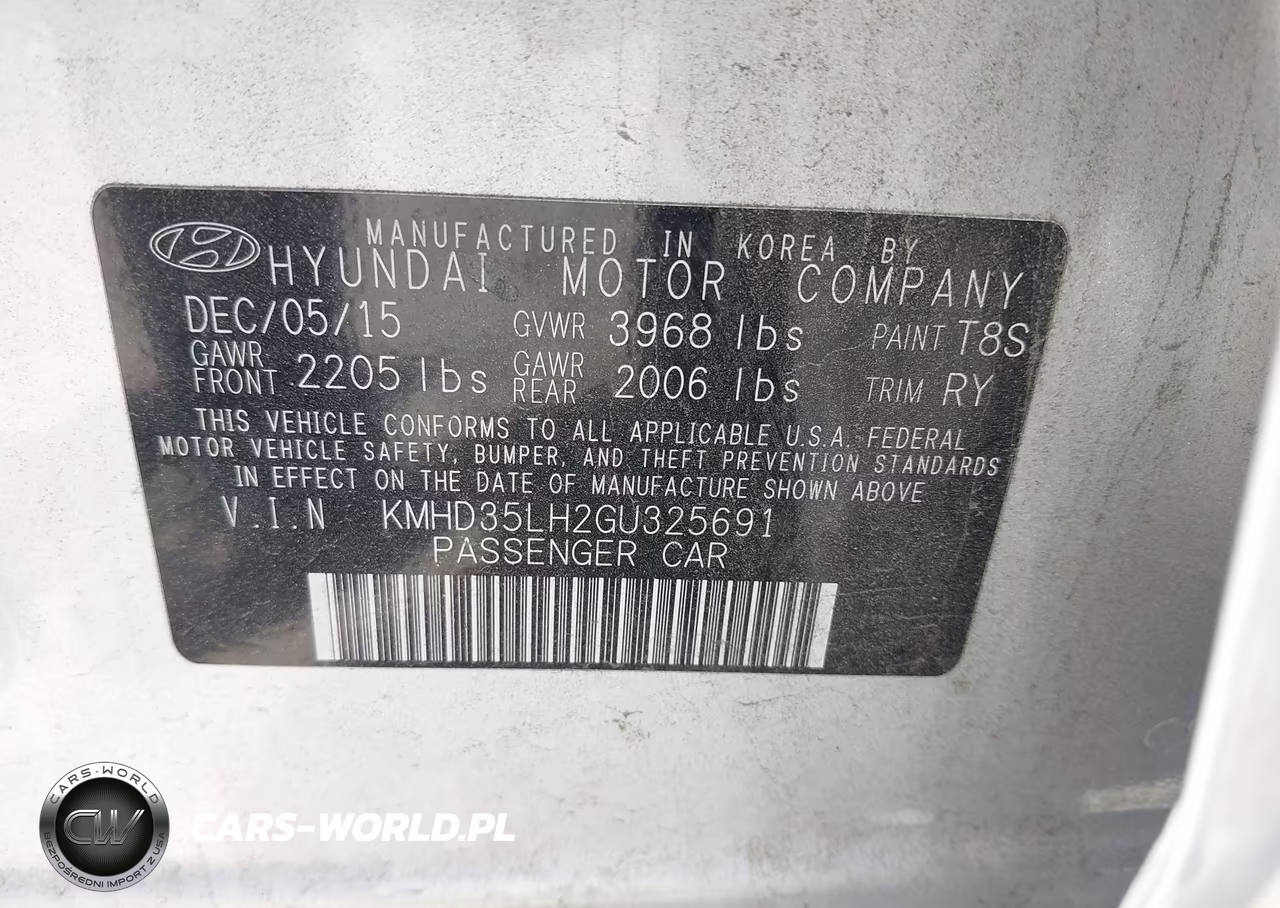2016 Hyundai Elantra Gt VIN:KMHD35LH2GU325691 - 9