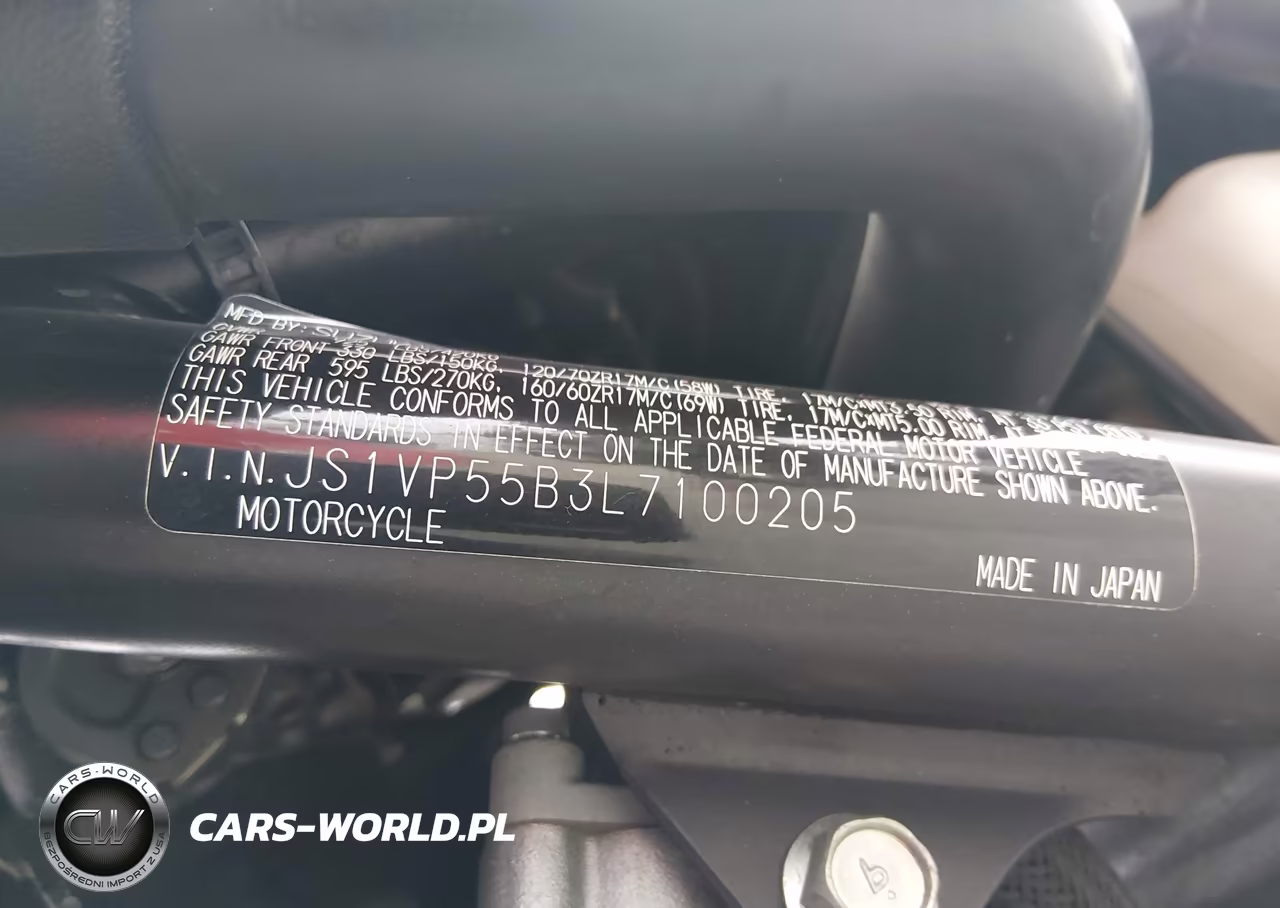 2020 Suzuki Sv650 A-X VIN:JS1VP55B3L7100205 - 10