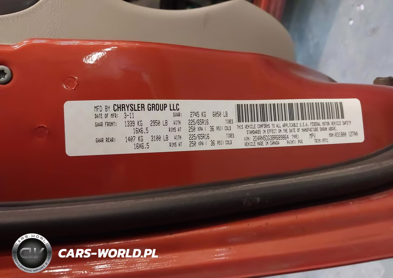 2011 Dodge Grand Caravan Crew VIN:2D4RN5DG3BR689864 - 9