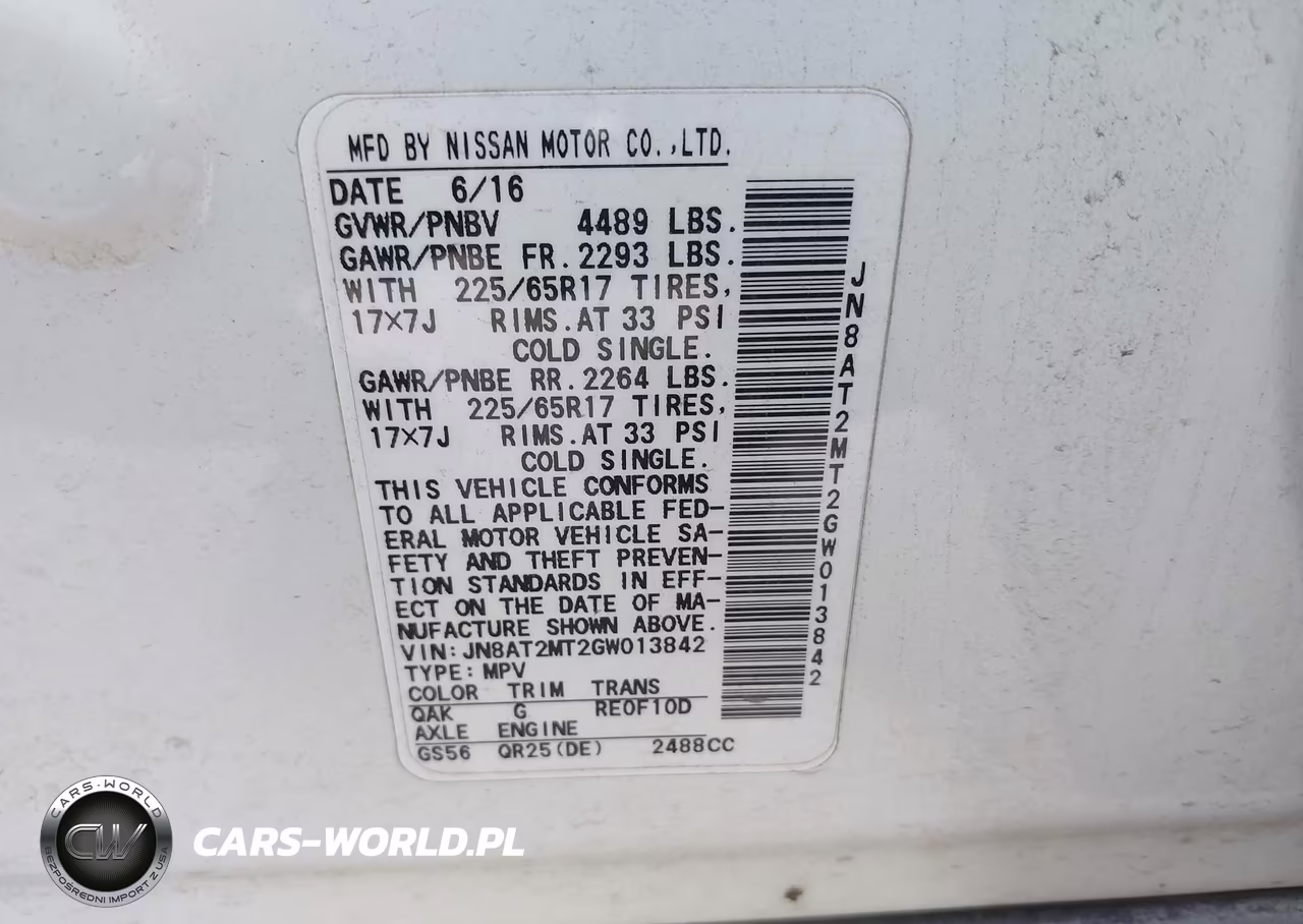 2016 Nissan Rogue S VIN:JN8AT2MT2GW013842 - 9