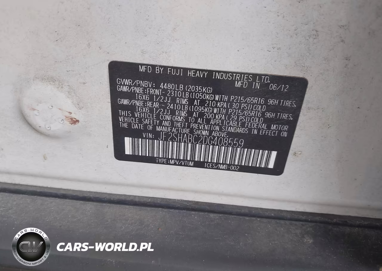 2013 Subaru Forester 2.5X VIN:JF2SHABC2DG408559 - 9