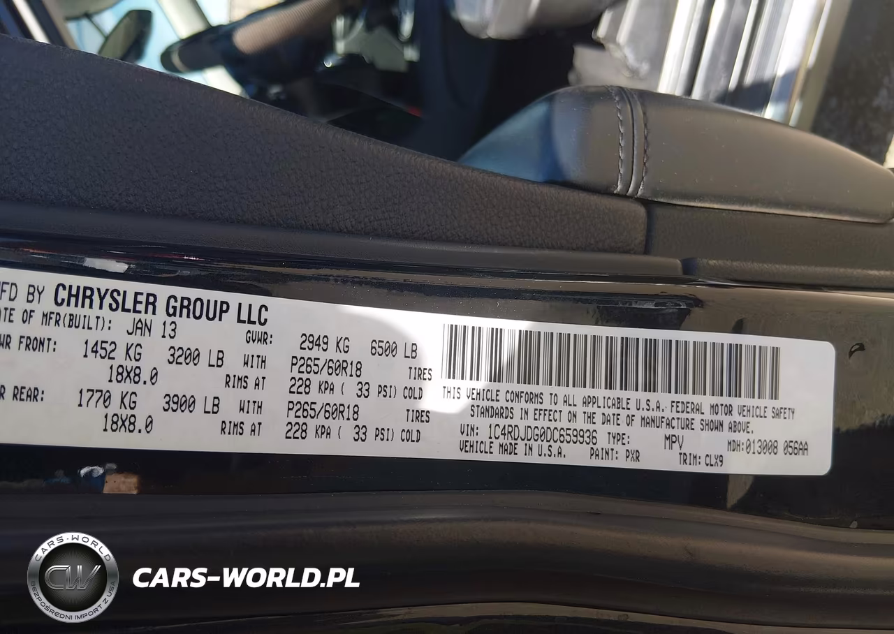 2013 Dodge Durango Crew VIN:1C4RDJDG0DC659936 - 9