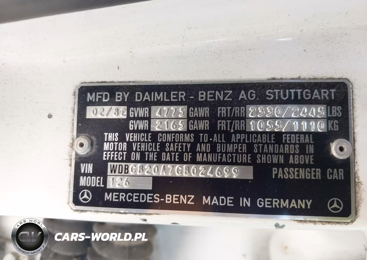 1982 Mercedes-Benz 300 Sd VIN:WDBCB20A7CB024699 - 9