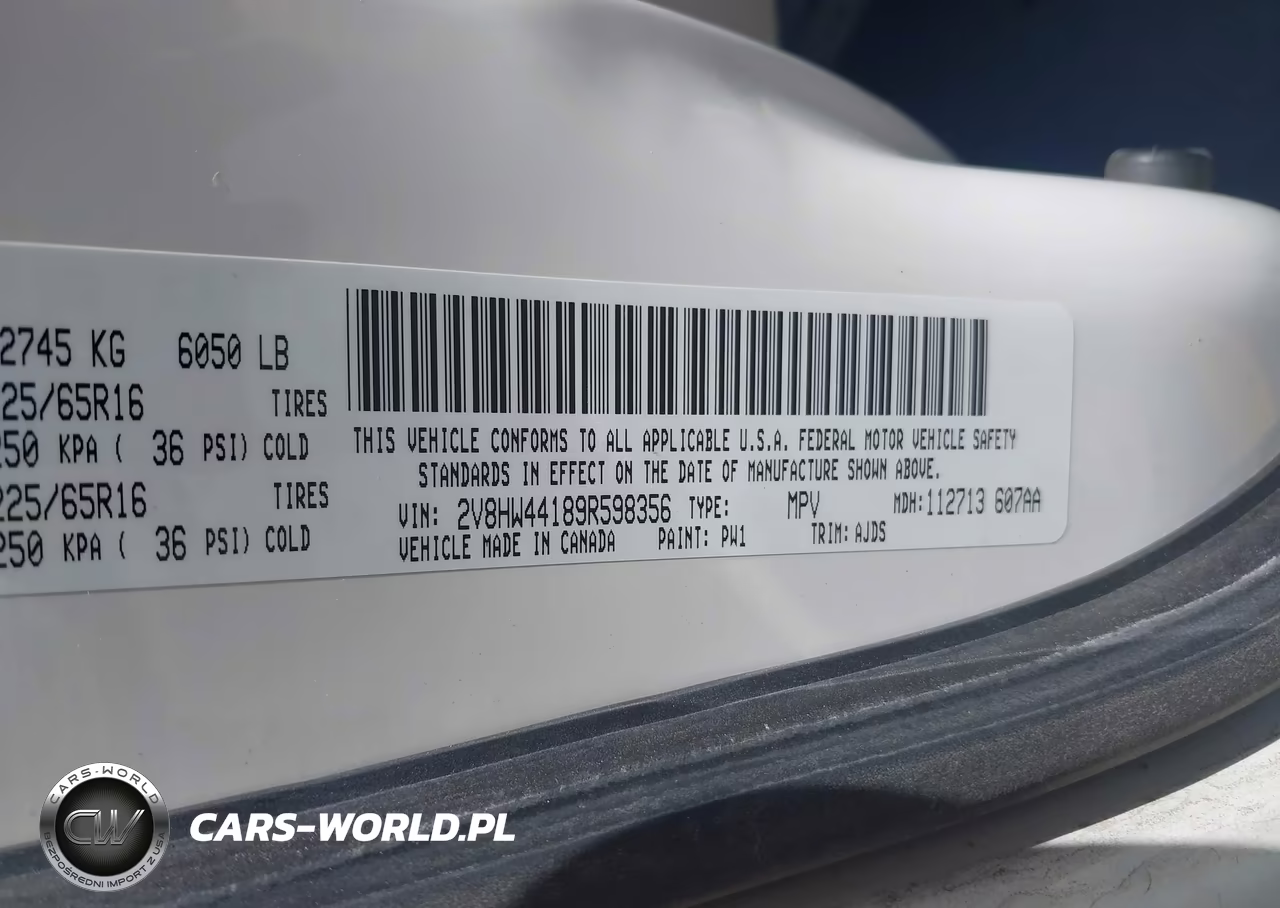 2009 Volkswagen Routan S VIN:2V8HW44189R598356 - 9