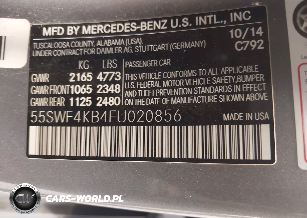 2015 Mercedes-Benz C 300 4Matic VIN:55SWF4KB4FU020856 - 9