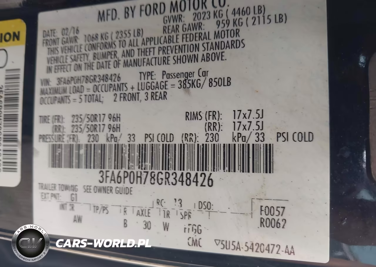 2016 Ford Fusion Se VIN:3FA6P0H78GR348426 - 9