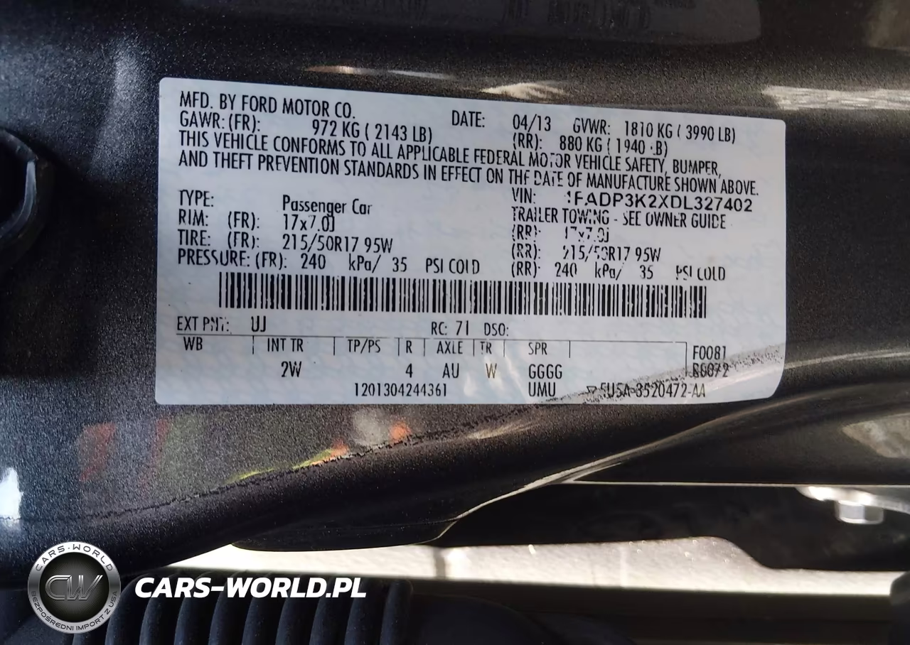 2013 Ford Focus Se VIN:1FADP3K2XDL327402 - 9