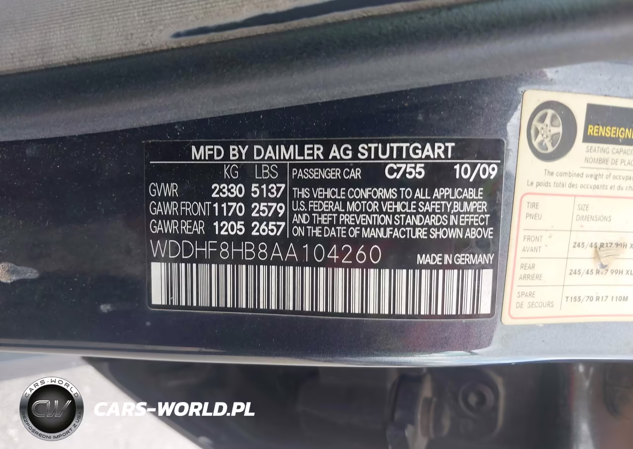 2010 Mercedes-Benz E 350 4Matic VIN:WDDHF8HB8AA104260 - 9