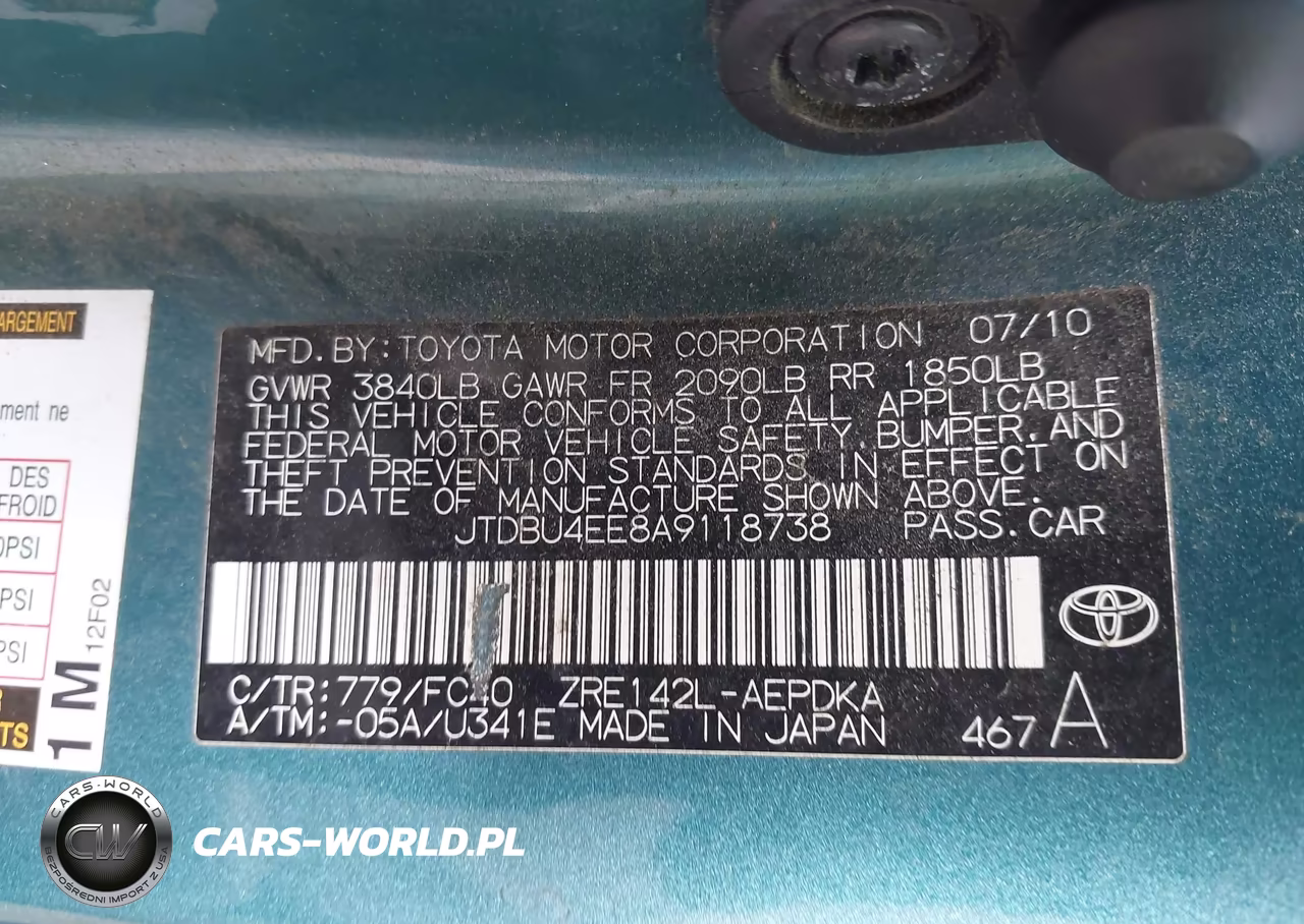 2010 Toyota Corolla Le VIN:JTDBU4EE8A9118738 - 9