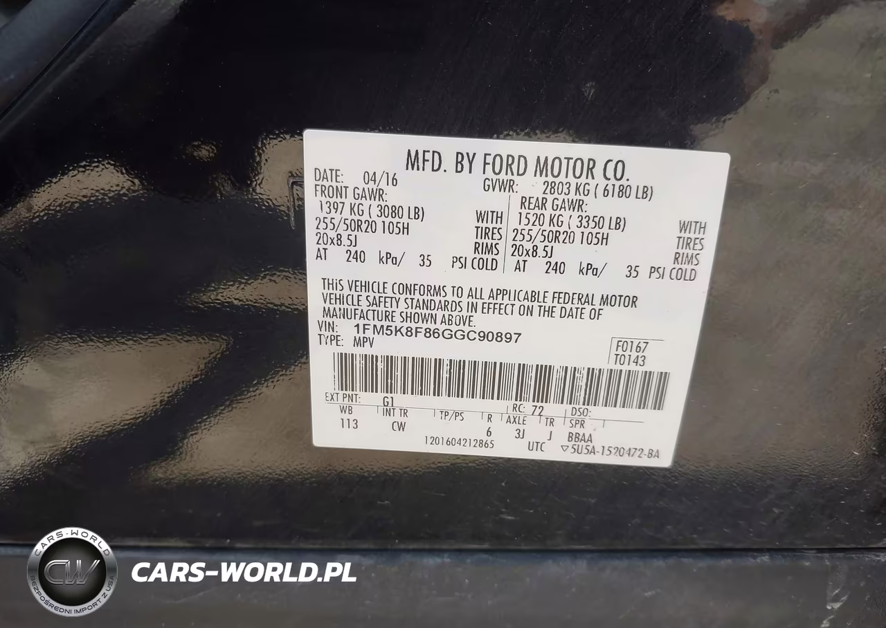 2016 Ford Explorer Limited VIN:1FM5K8F86GGC90897 - 9