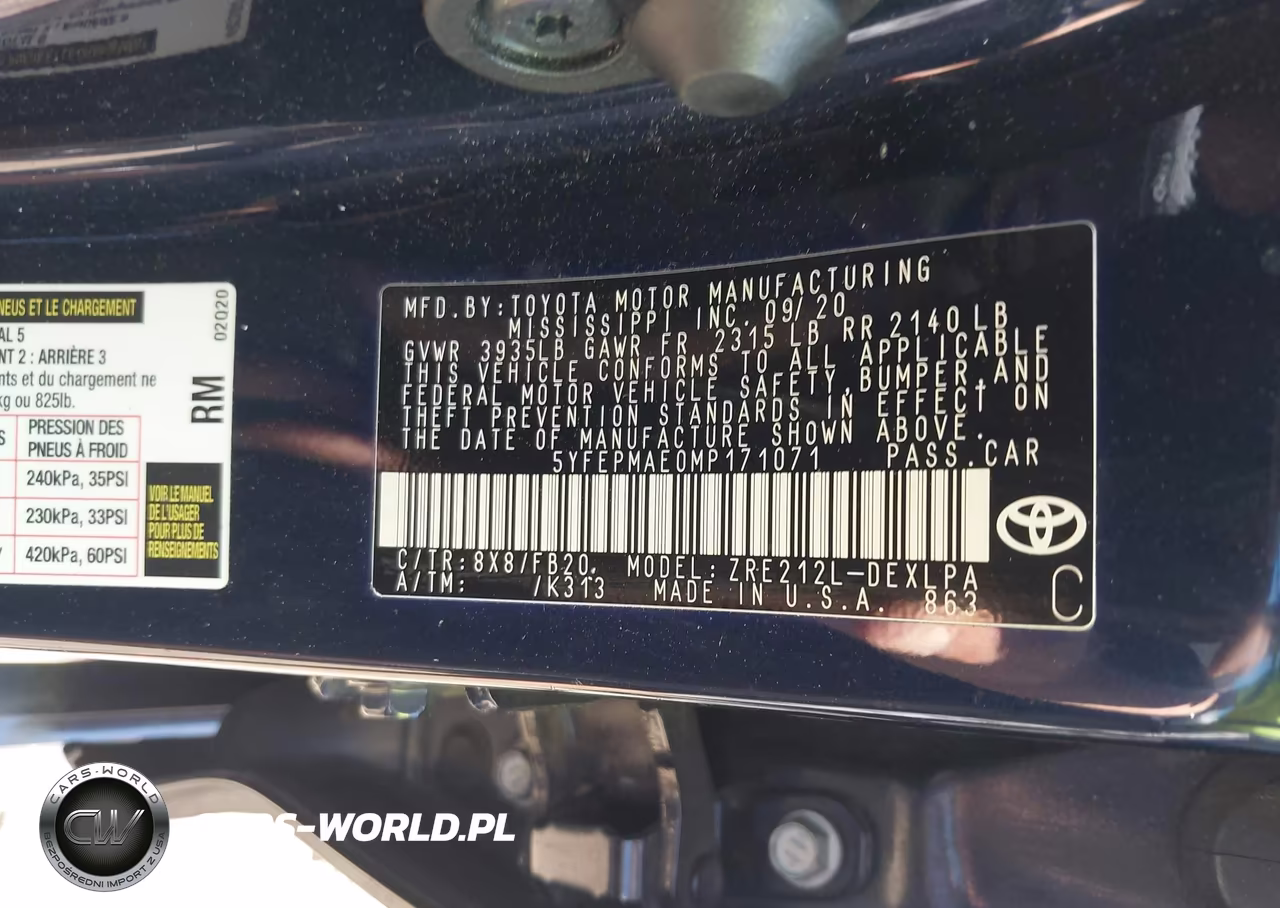 2021 Toyota Corolla Le VIN:5YFEPMAE0MP171071 - 9