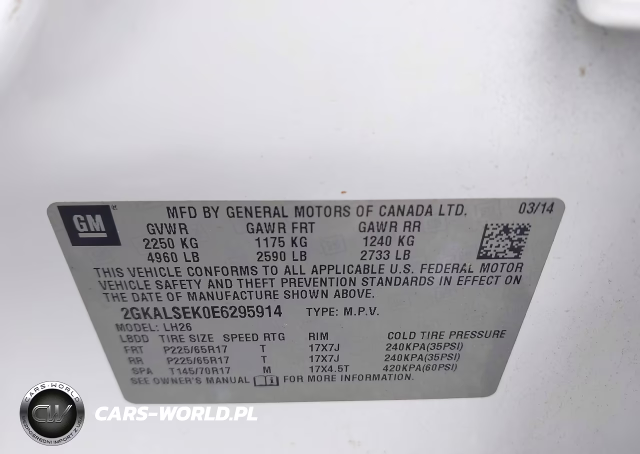 2014 GMC Terrain Slt-1 VIN:2GKALSEK0E6295914 - 9