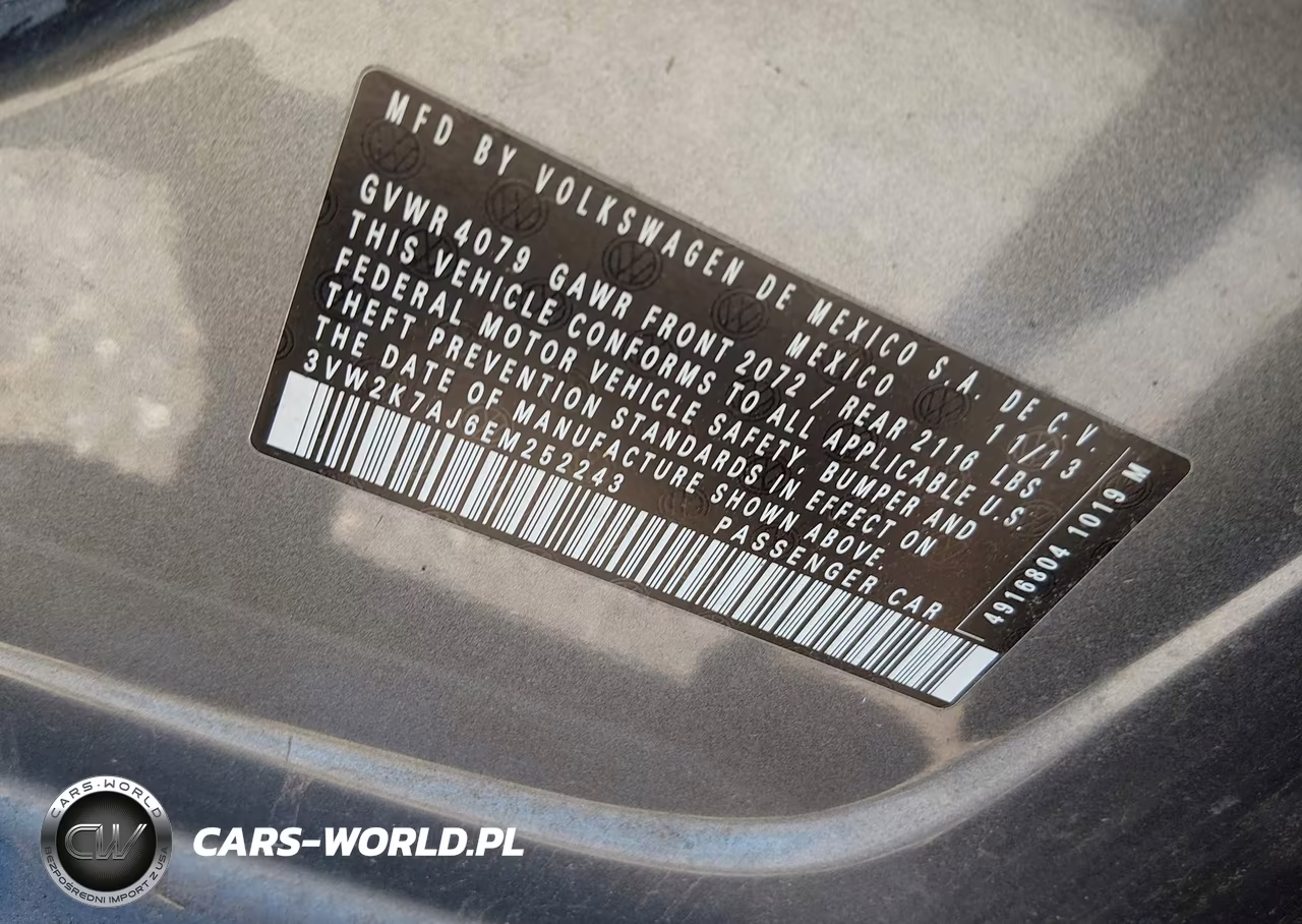 2014 Volkswagen Jetta 2.0L S VIN:3VW2K7AJ6EM252243 - 9