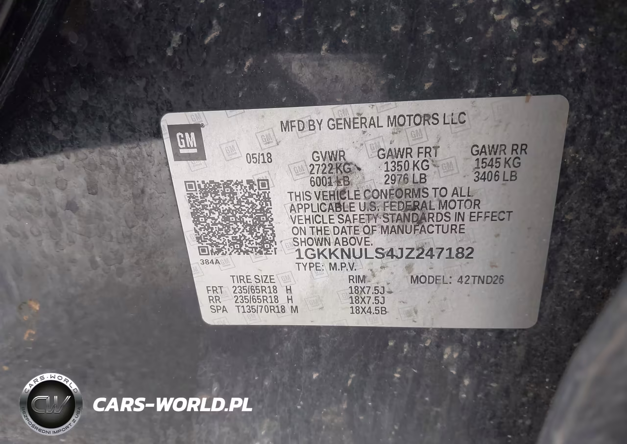 2018 GMC Acadia Slt-1 VIN:1GKKNULS4JZ247182 - 9