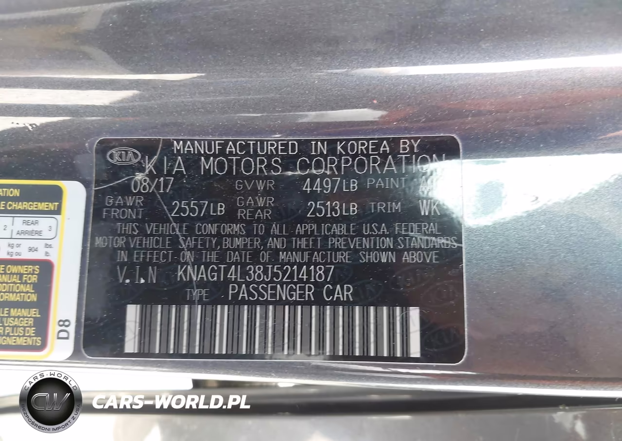2018 Kia Optima Lx VIN:KNAGT4L38J5214187 - 9