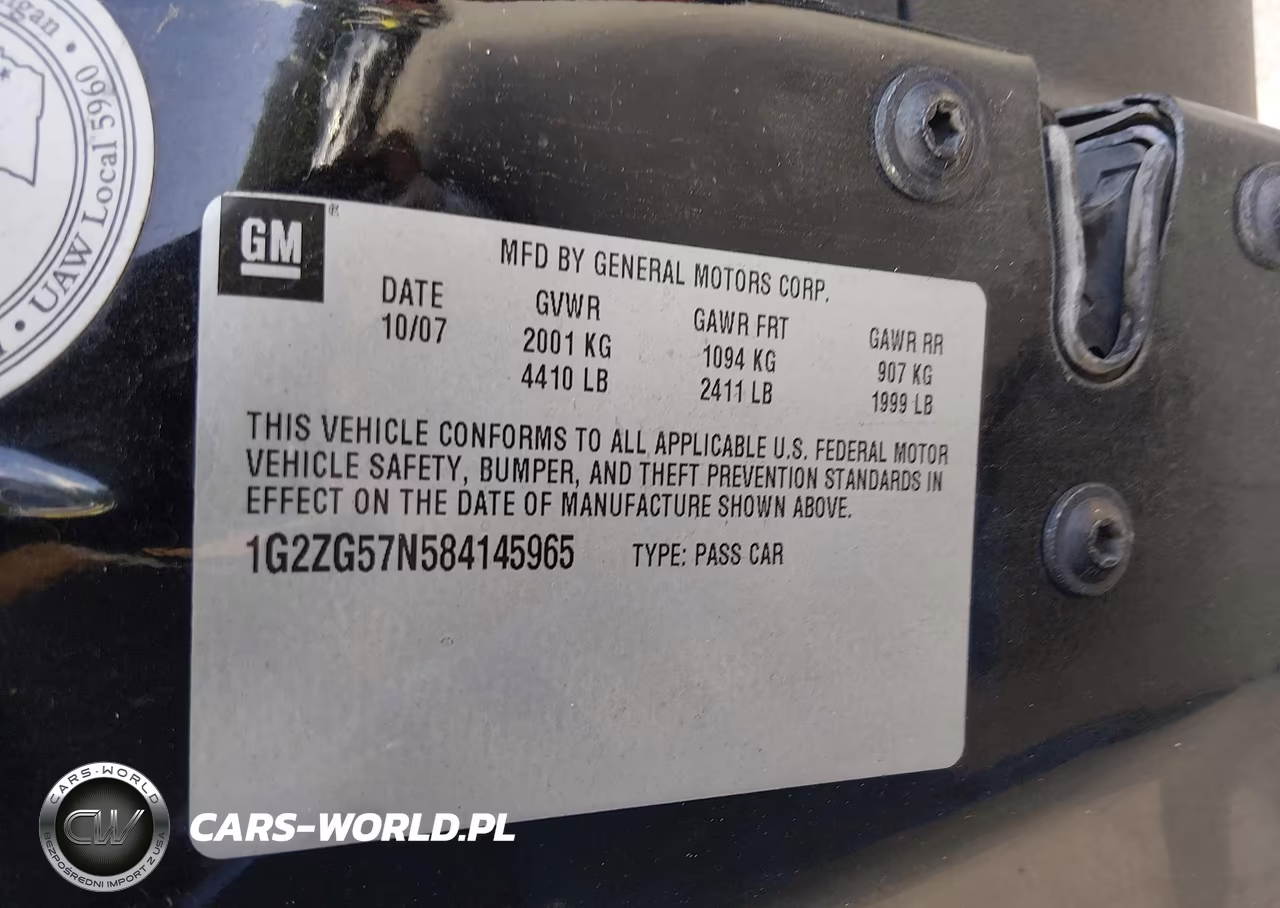 2008 Pontiac G6 VIN:1G2ZG57N584145965 - 9