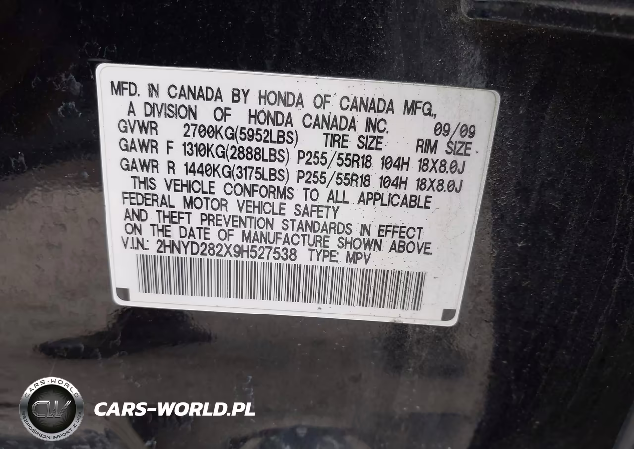 2009 Acura Mdx VIN:2HNYD282X9H527538 - 9