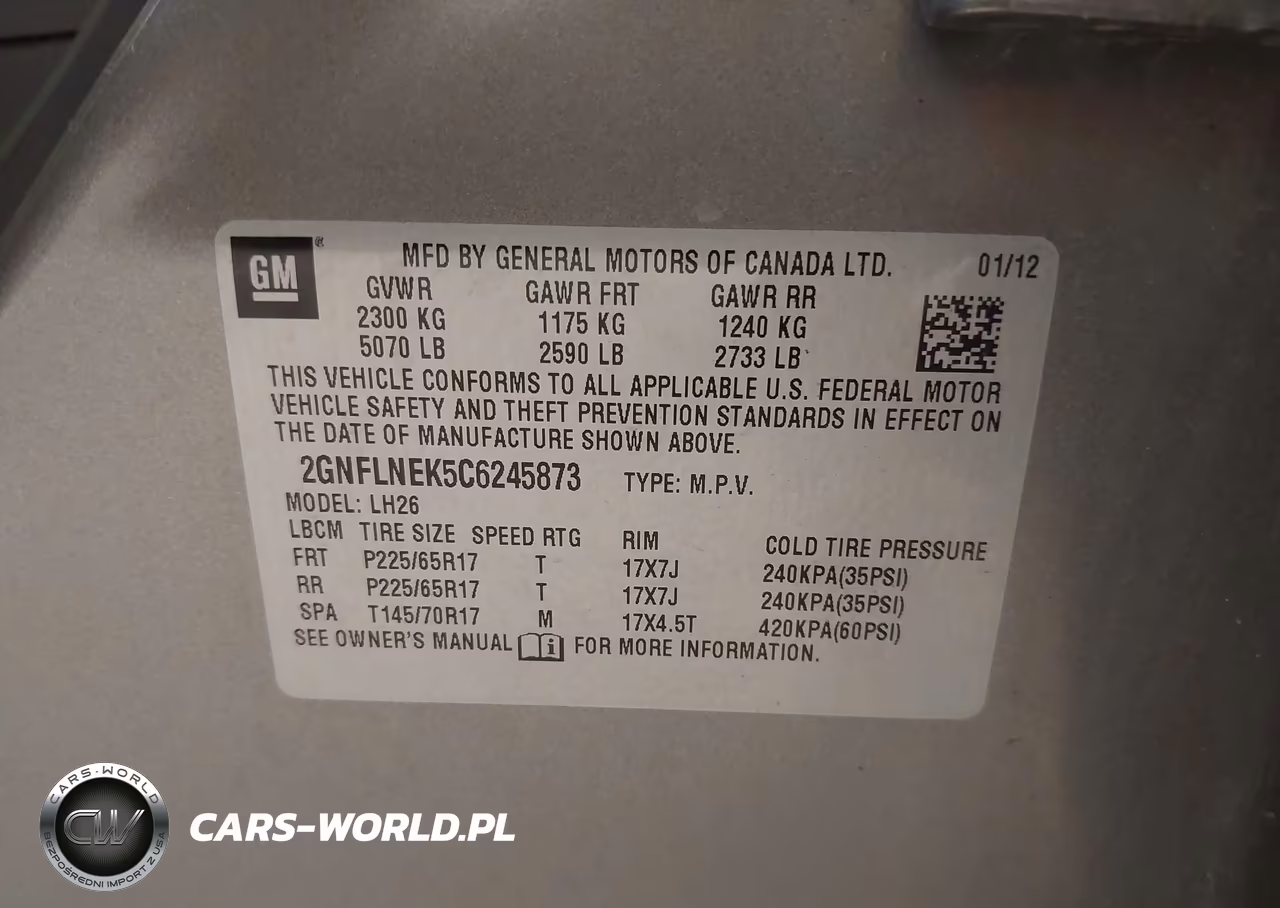 2012 Chevrolet Equinox 2Lt VIN:2GNFLNEK5C6245873 - 9
