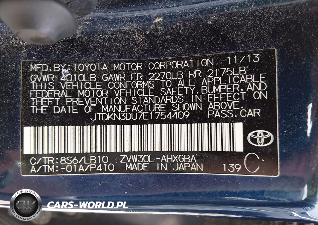 2014 Toyota Prius Four VIN:JTDKN3DU7E1754409 - 9