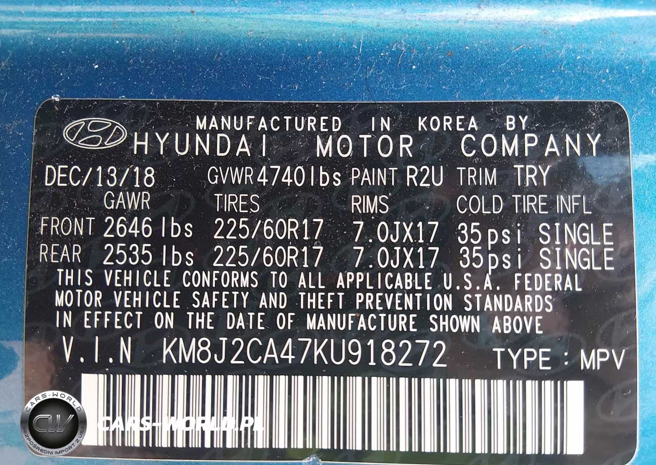 2019 Hyundai Tucson Se VIN:KM8J2CA47KU918272 - 9