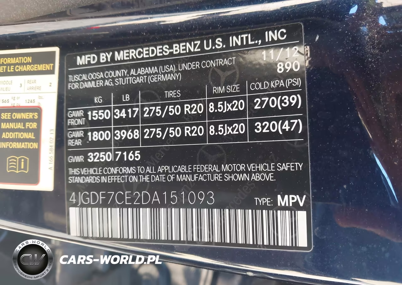 2013 Mercedes-Benz Gl 450 4Matic VIN:4JGDF7CE2DA151093 - 9