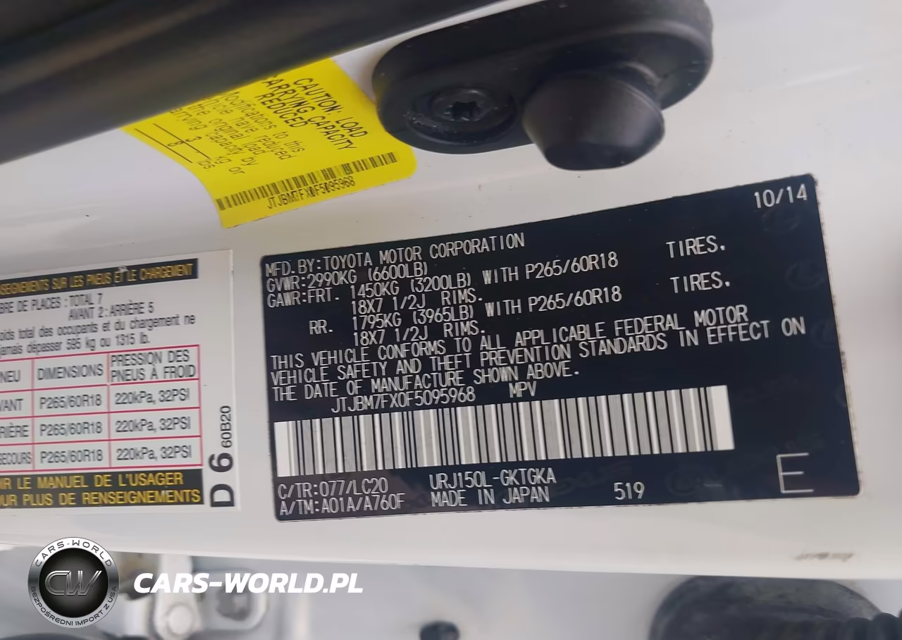 2015 Lexus Gx 460 VIN:JTJBM7FX0F5095968 - 9