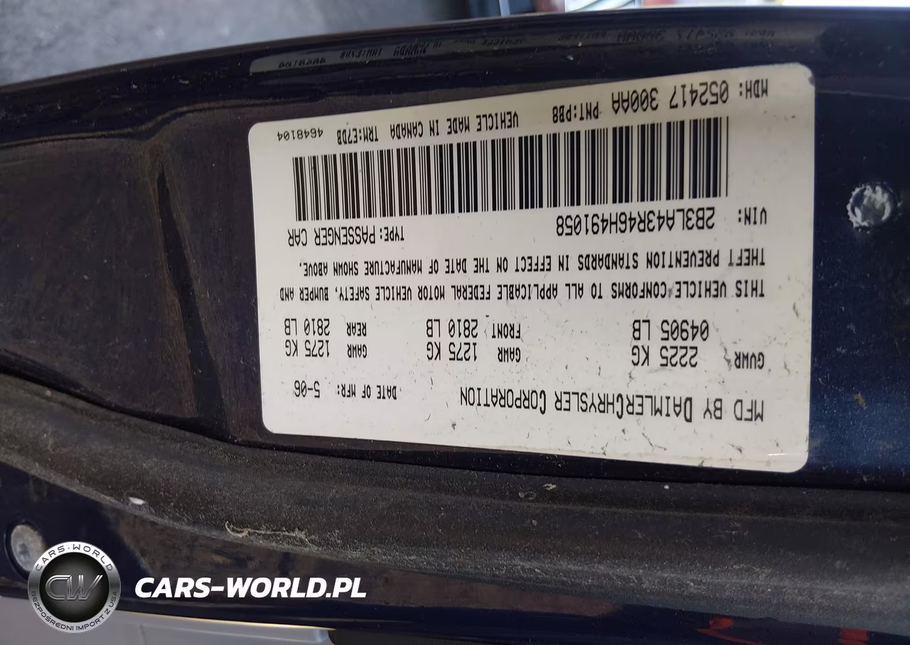 2006 Dodge Charger VIN:2B3LA43R46H491058 - 9