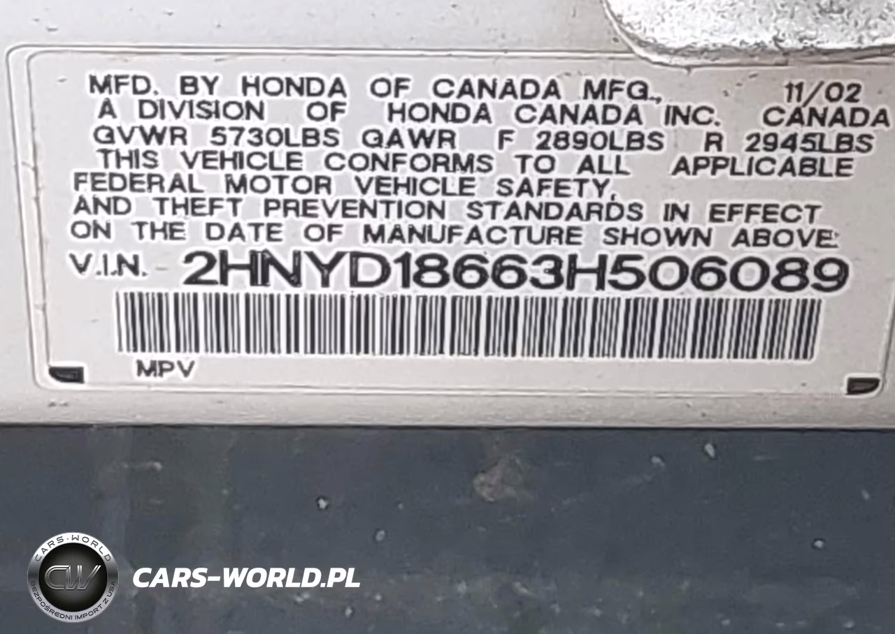 2003 Acura Mdx VIN:2HNYD18663H506089 - 9