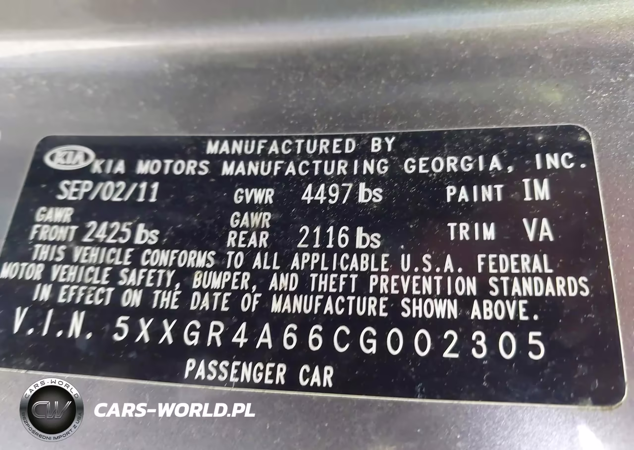 2012 Kia Optima Sx VIN:5XXGR4A66CG002305 - 9