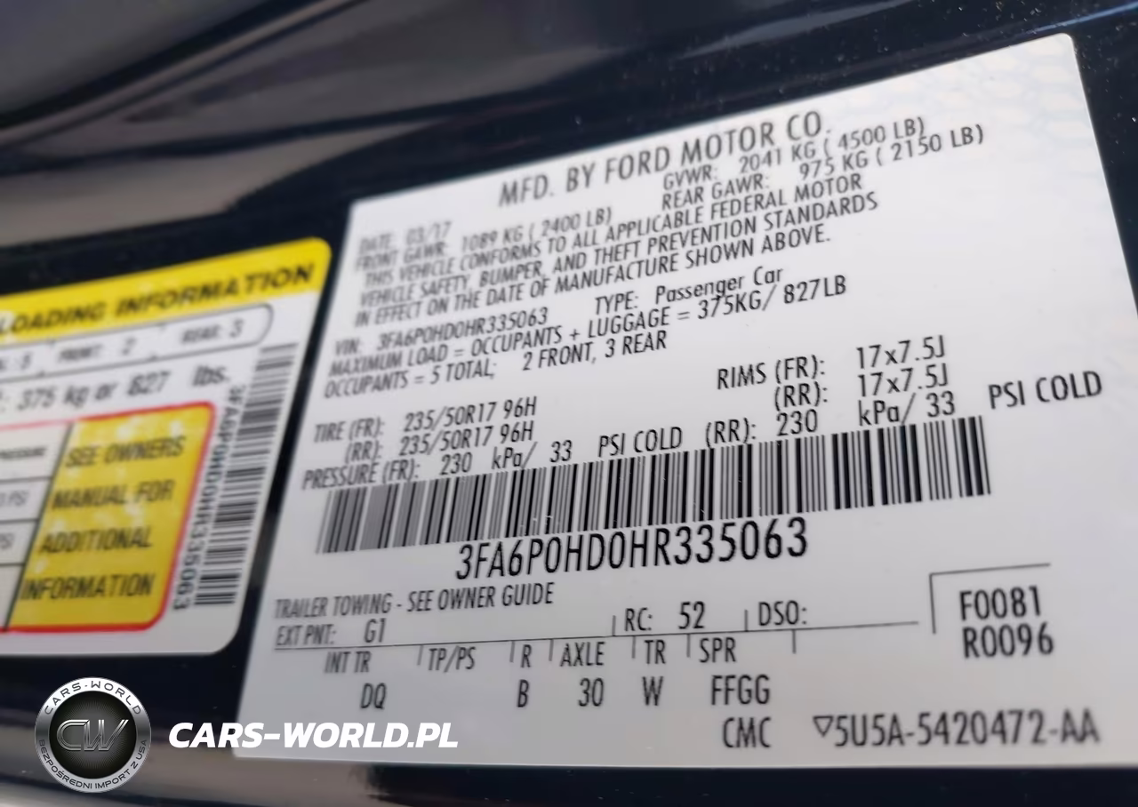2017 Ford Fusion Se VIN:3FA6P0HD0HR335063 - 9