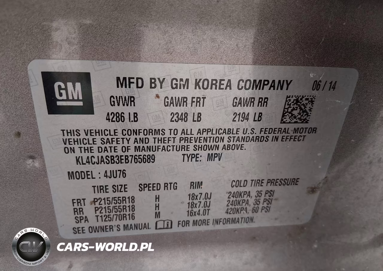 2014 Buick Encore VIN:KL4CJASB3EB765689 - 9