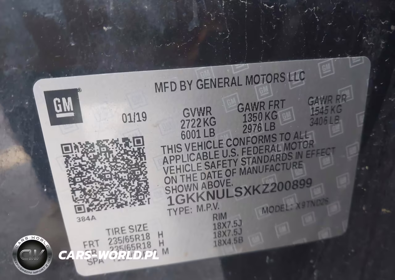2019 GMC Acadia Slt-1 VIN:1GKKNULSXKZ200899 - 9