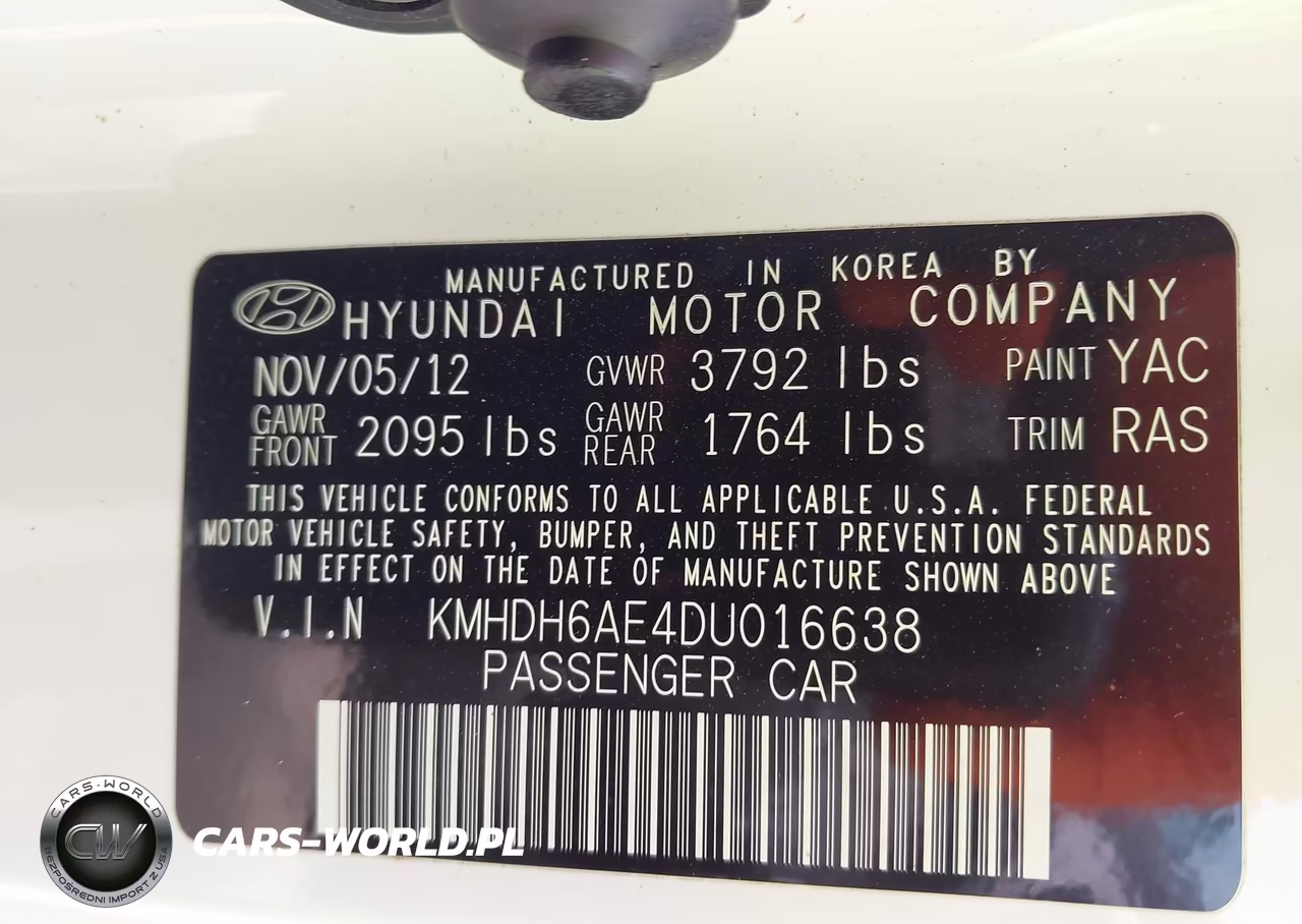 2013 Hyundai Elantra Gs VIN:KMHDH6AE4DU016638 - 9