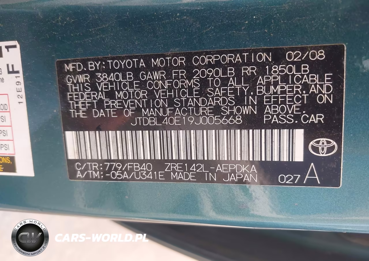 2009 Toyota Corolla Le VIN:JTDBL40E19J005668 - 9