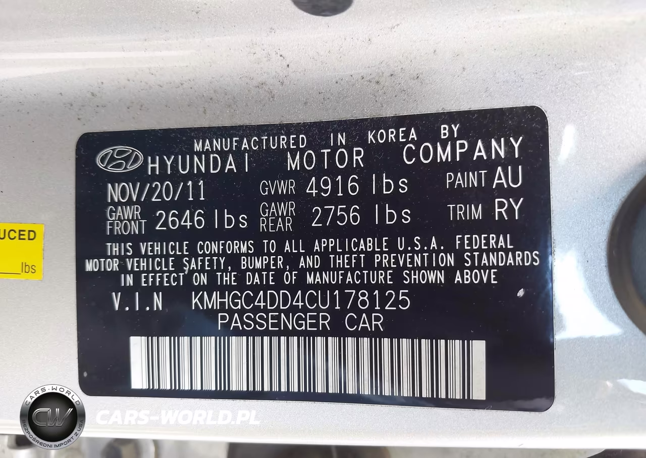2012 Hyundai Genesis 3.8 VIN:KMHGC4DD4CU178125 - 9