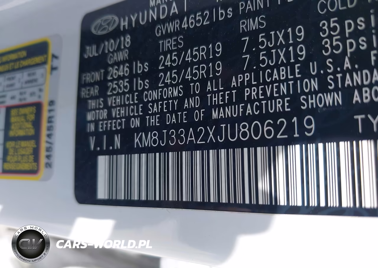 2018 Hyundai Tucson Value VIN:KM8J33A2XJU806219 - 9