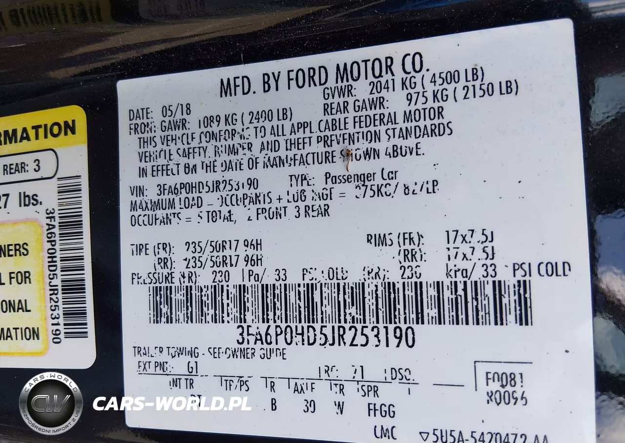 2018 Ford Fusion Se VIN:3FA6P0HD5JR253190 - 9