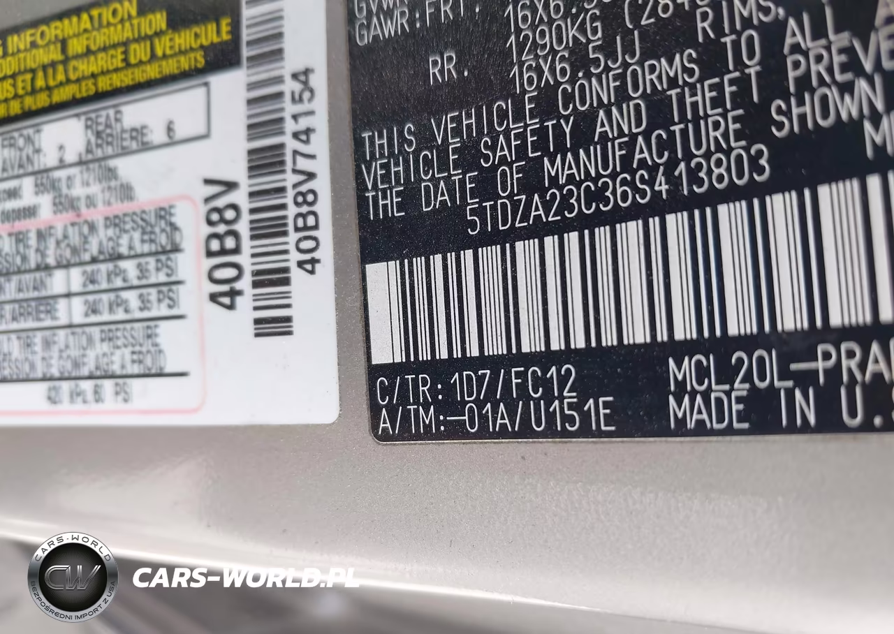2006 Toyota Sienna Le VIN:5TDZA23C36S413803 - 9
