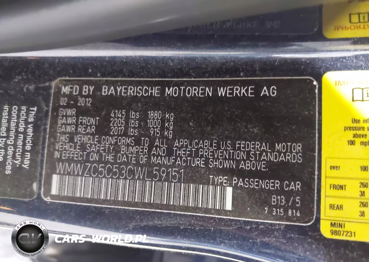 2012 Mini Cooper S Countryman VIN:WMWZC5C53CWL59151 - 9