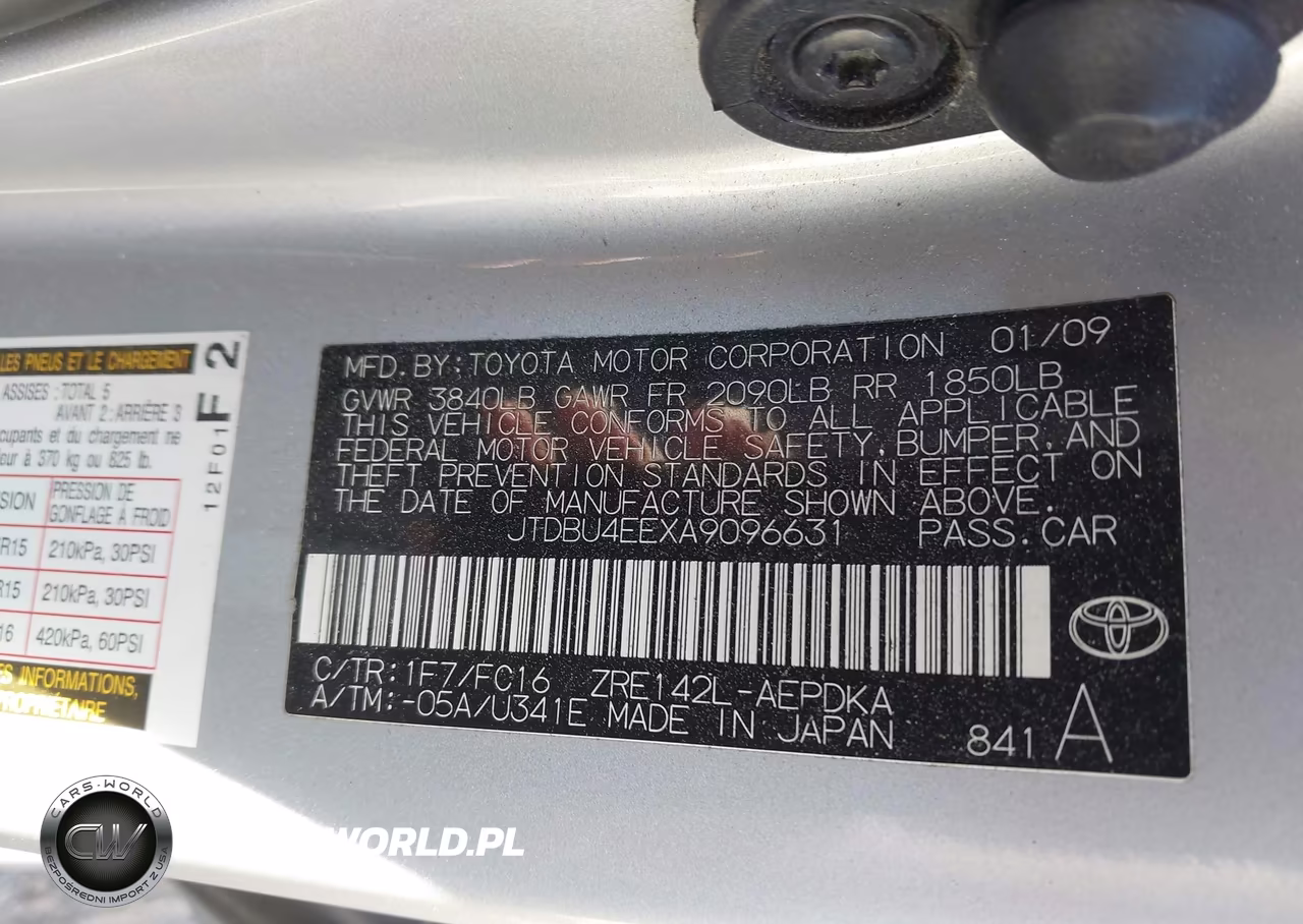 2010 Toyota Corolla Le VIN:JTDBU4EEXA9096631 - 9
