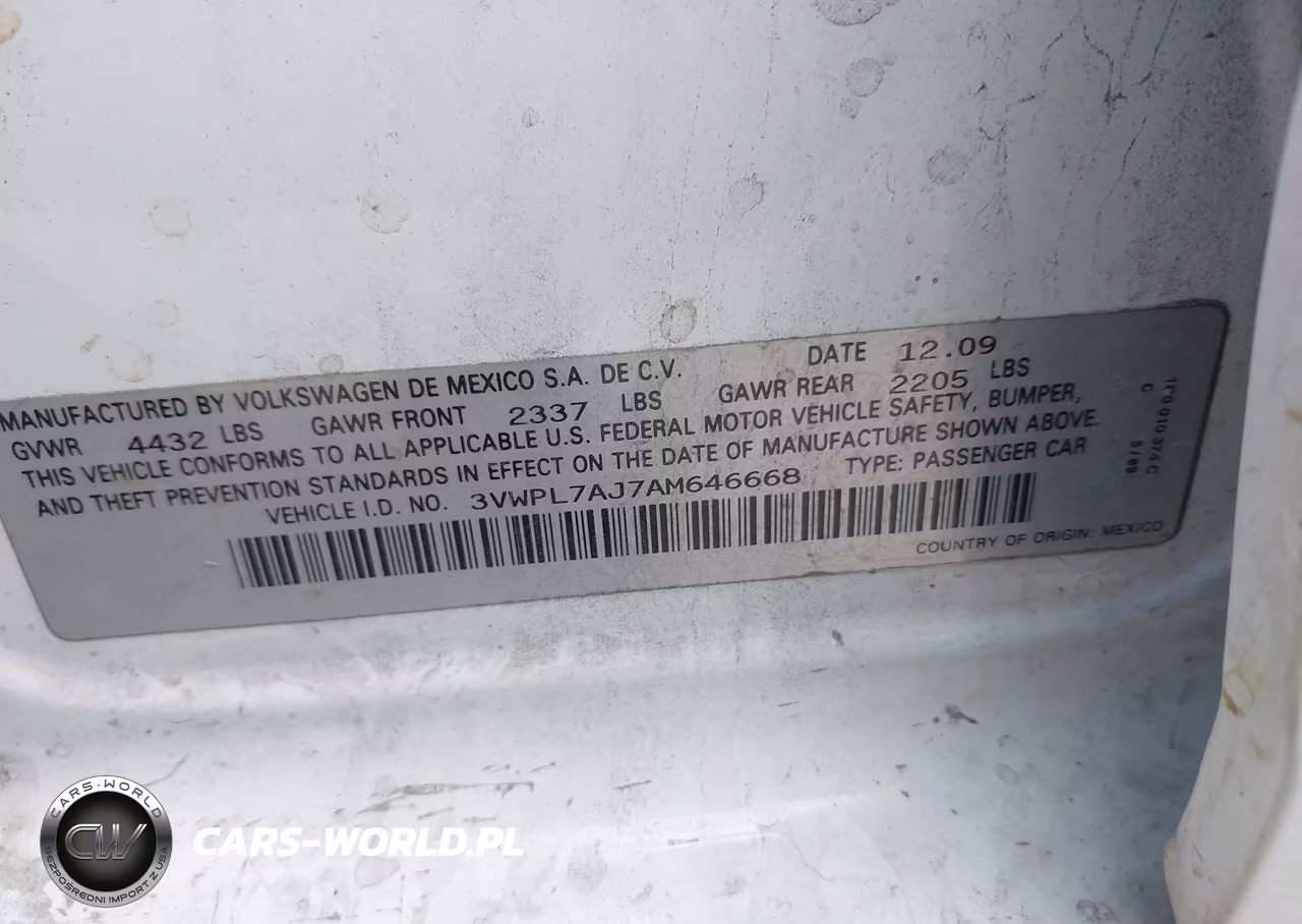 2010 Volkswagen Jetta Tdi VIN:3VWPL7AJ7AM646668 - 9