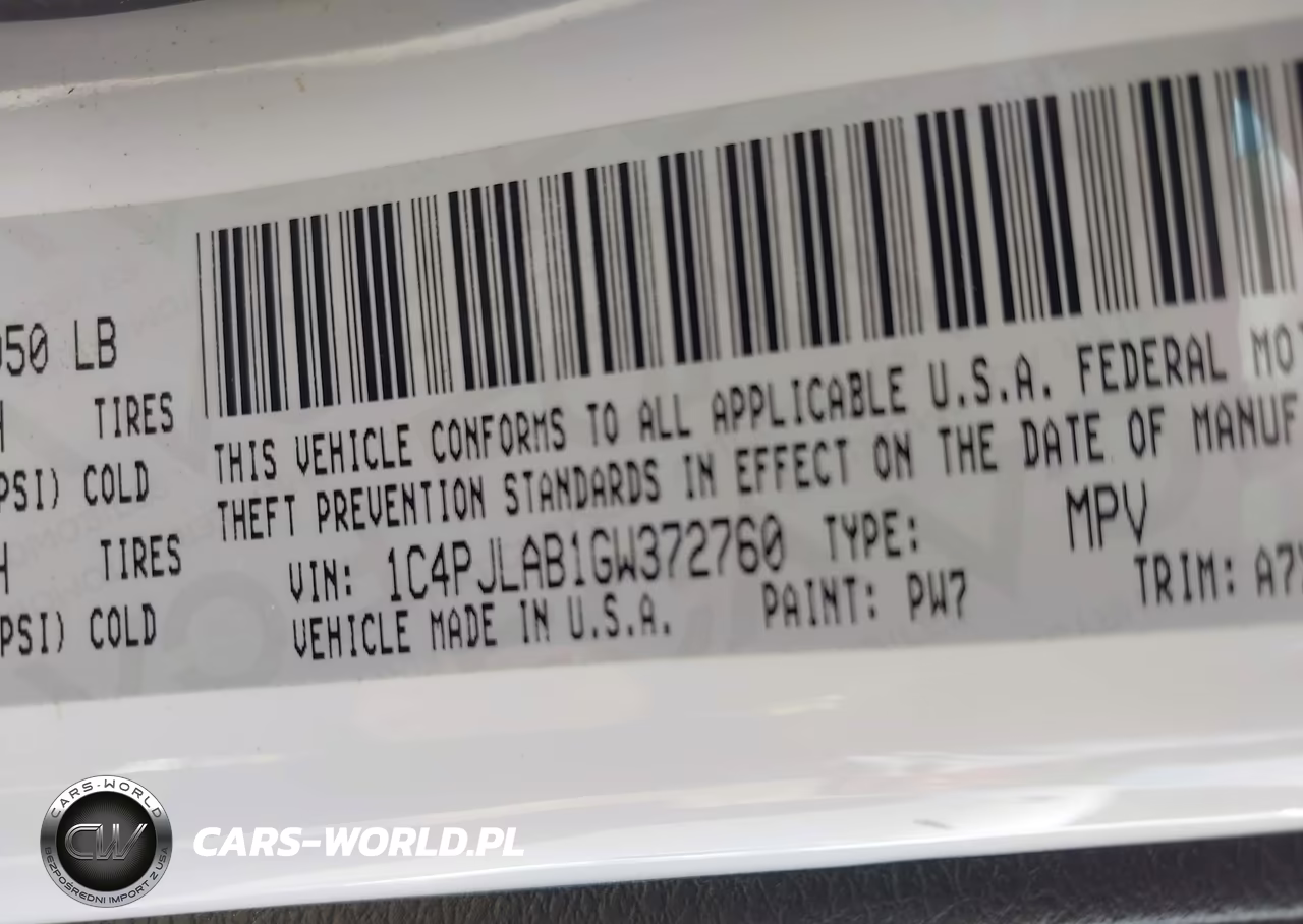2016 Jeep Cherokee Altitude VIN:1C4PJLAB1GW372760 - 9