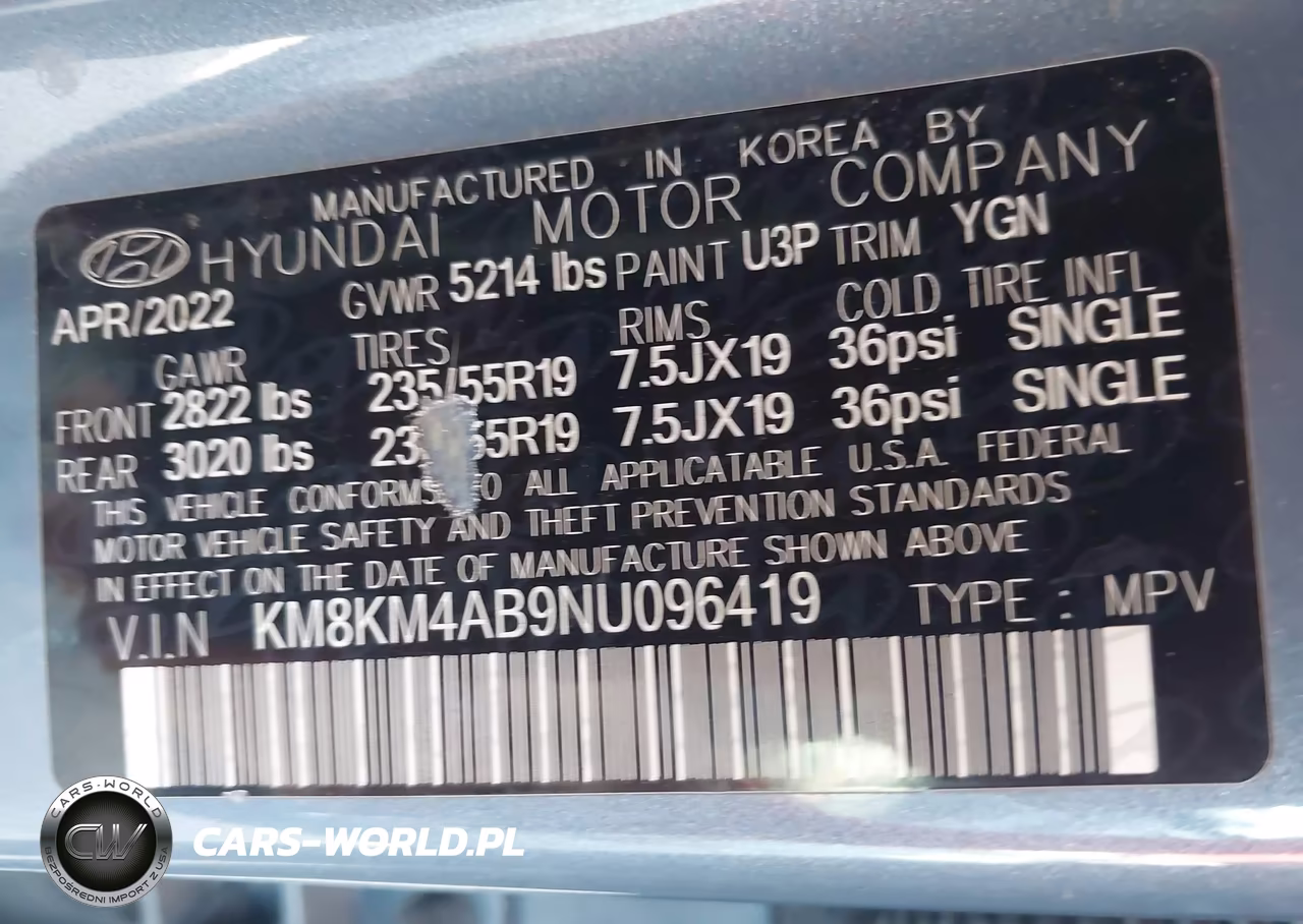 2022 Hyundai Ioniq 5 Se Standard Range VIN:KM8KM4AB9NU096419 - 9