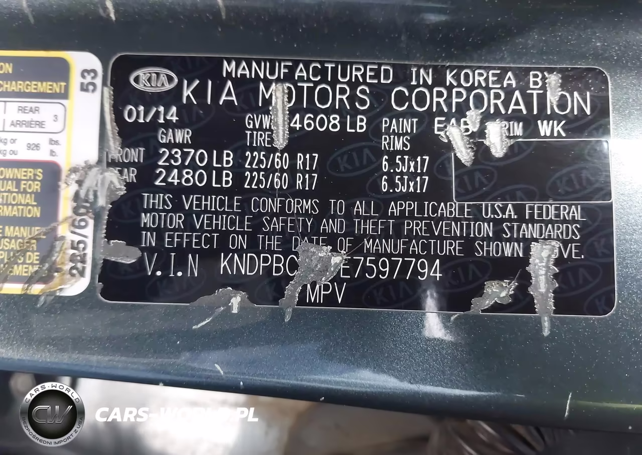 2014 Kia Sportage Lx VIN:KNDPBCAC7E7597794 - 12