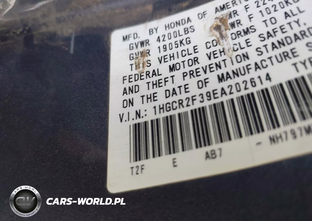 2014 Honda Accord Lx VIN:1HGCR2F39EA202614 - 9