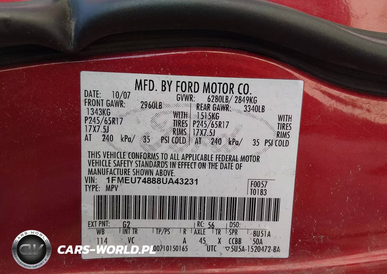 2008 Ford Explorer Eddie Bauer VIN:1FMEU74888UA43231 - 9