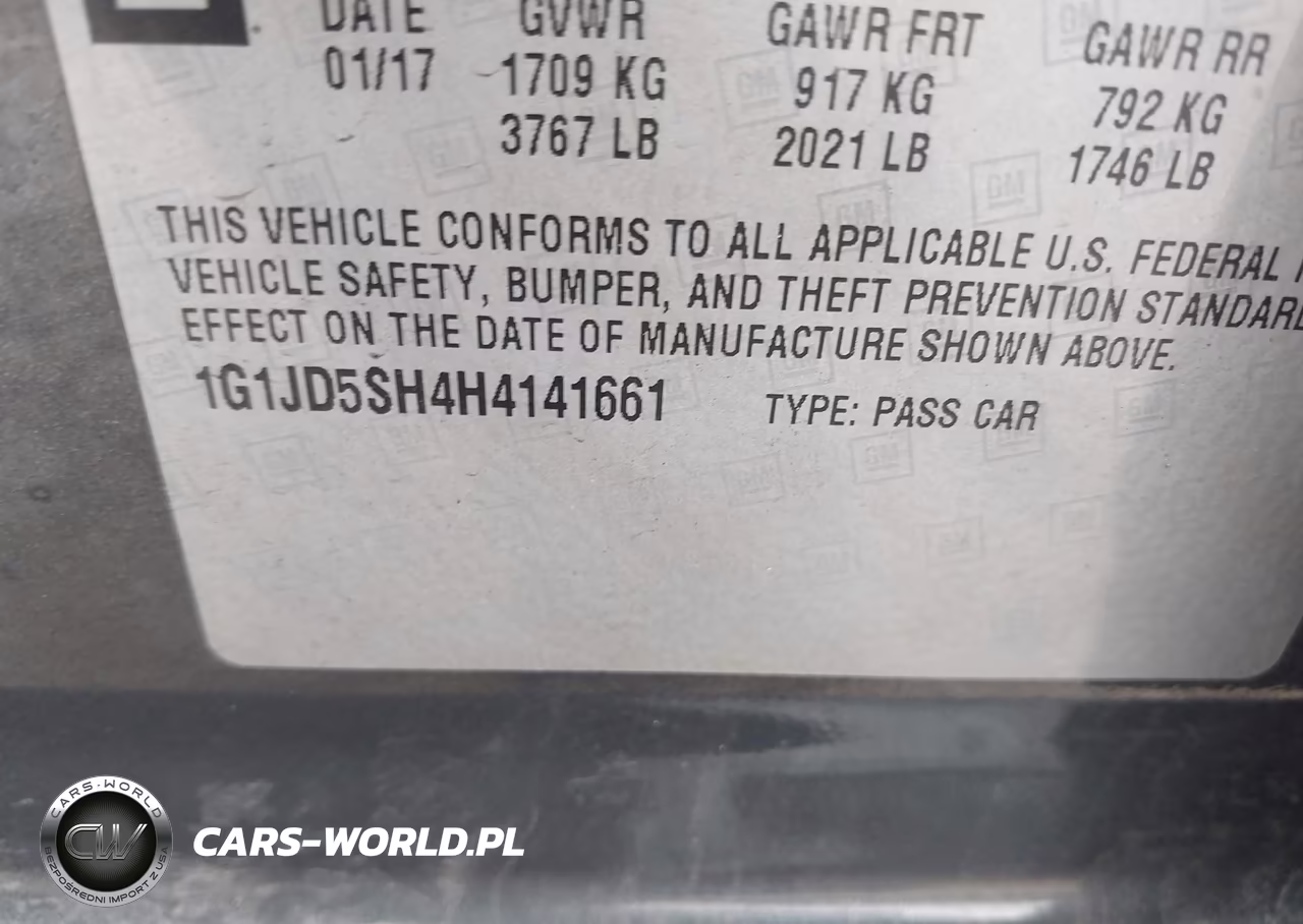 2017 Chevrolet Sonic Lt Auto VIN:1G1JD5SH4H4141661 - 9
