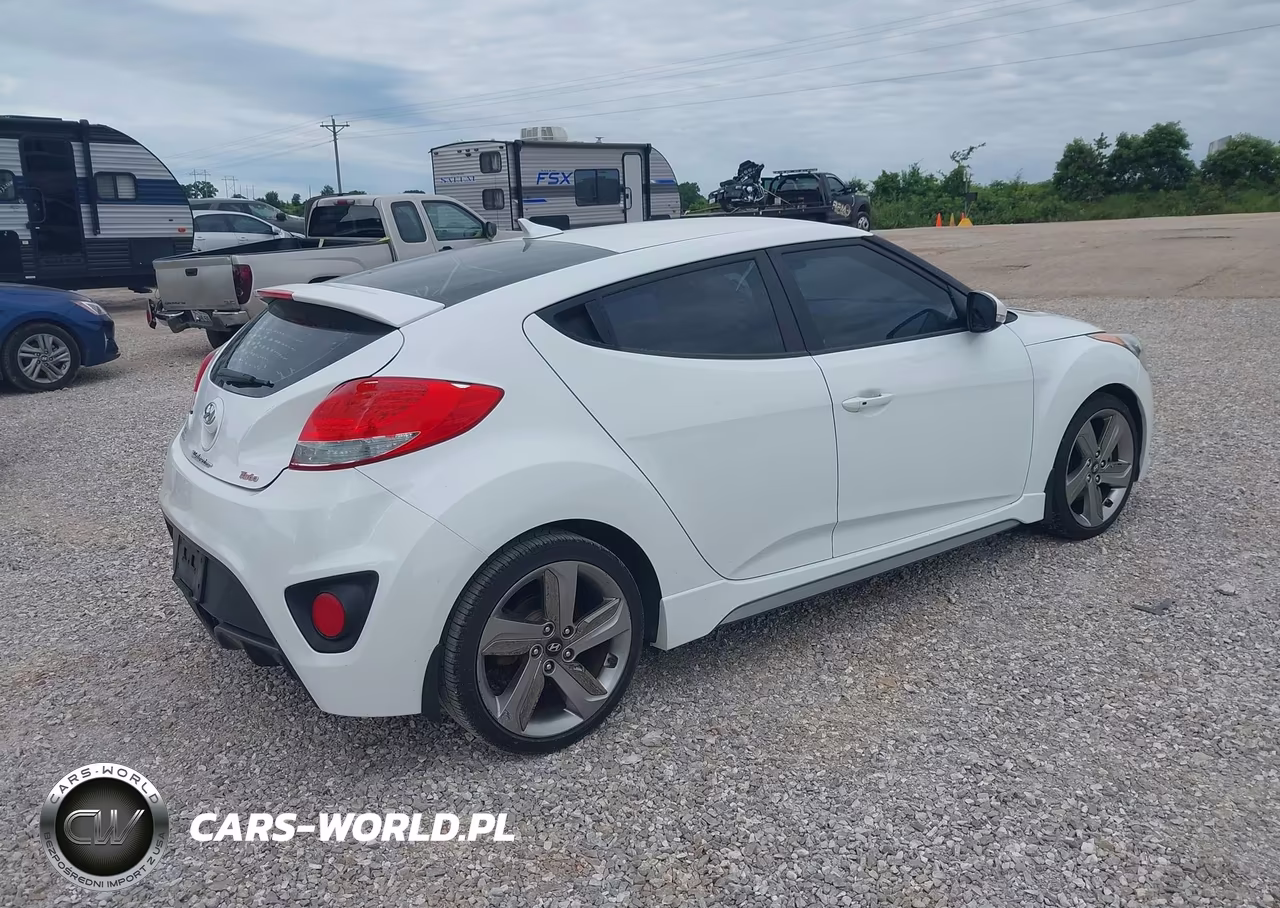 2013 Hyundai Veloster Turbo W-Black VIN:KMHTC6AE3DU156402 - 4