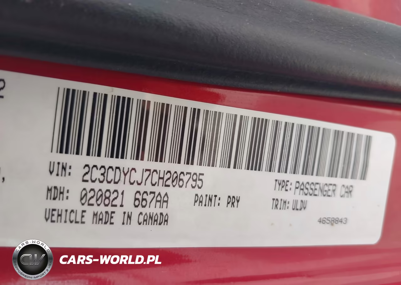 2012 Dodge Challenger Srt8 392 VIN:2C3CDYCJ7CH206795 - 9